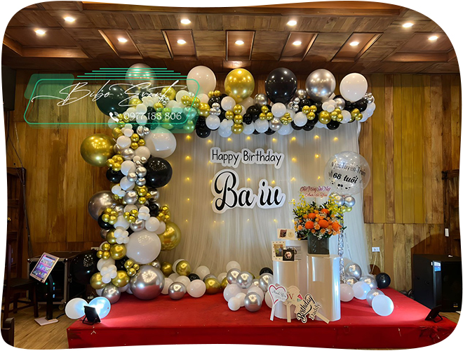 mẫu bong bóng trang trí sinh nhật