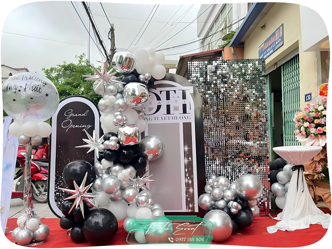 trang trí khai trương sequen