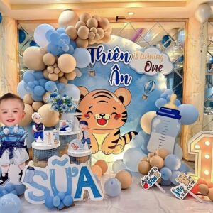 trang trí sinh nhật bé trai chủ đề tuổi bé
