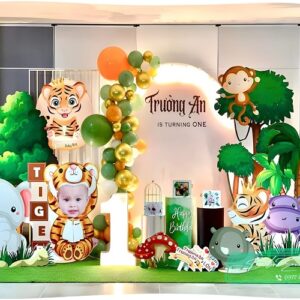 mẫu trang trí sinh nhật theo chủ đề tuổi hổ