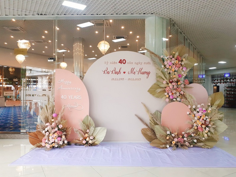 trang trí lễ kỹ niệm ngày cưới