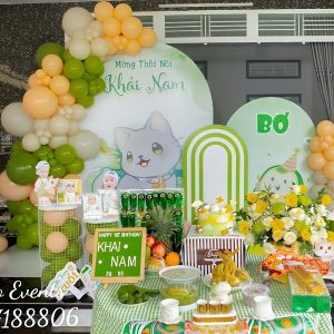 trang trí sinh nhật cho bé Khải Nam