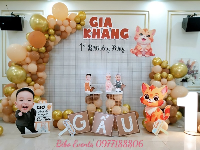 trang trí sinh nhật chủ đề tuổi bé