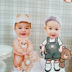 Trang trí sinh nhật bé Gia Khang chibi trang trí sinh nhật bé trai