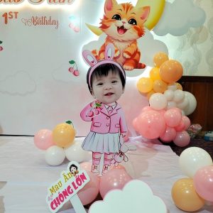 trang trí sinh nhật bé gái