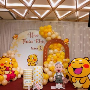 trang trí sinh nhât chủ đề woobee