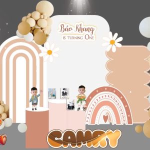thiết kế demo sinh nhật cho bé