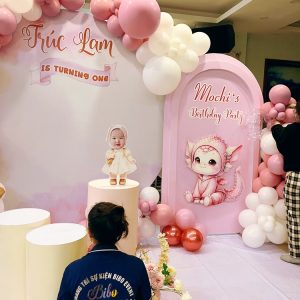 Trang trí sinh nhật 1 tuổi Trúc Lam Bibo Event chuyên trang trí sinh nhật