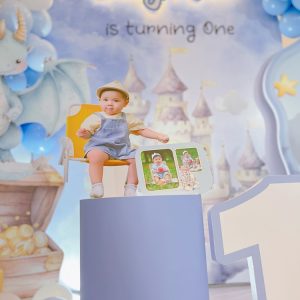 mừng sinh nhật một tuổi bé Hoàng Khôi